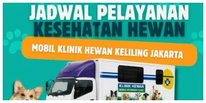 Jadwal Pelayanan Kesehatan Mobil Klinik Hewan Keliling Jakarta (Sumber: Instagram @sudin.kpkp.jaksel)