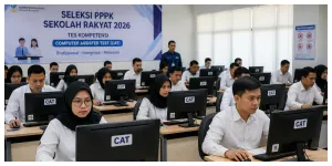 Ilustrasi. CAT PPPK Sekolah Rakyat 2026 (Sumber: Generative AI)