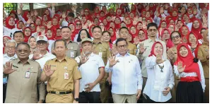 Gubernur DKI Jakarta, Pramono Anung dalam acara peringatan Hari Lanjut Usia Ke-30 (HLUN) 2026 di Jakarta Bird Land Gelanggang Samudera Ancol, Jakarta Utara, Selasa (14/7). (Sumber: beritajakarta.id)