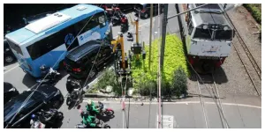 Target pembangunan jalan sebidang di perlintasan kereta api kawasan Pasar Minggu (Sumber: beritajakarta.id)