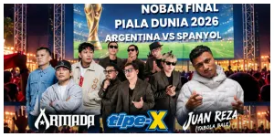 Nobar Final Piala Dunia 2026 Argentina vs Spanyol di Lapangan Banteng (Sumber: Instagram @dkijakarta)