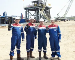 PT Pertamina Drilling Services Indonesia (Pertamina Drilling) menyelesaikan pengeboran sumur Rig PDSI#15.3/N110-M (1500 HP) pengembangan JAS-034 milik PT Pertamina EP Zona 7. (Foto: Dok PT Pertamina Drilling Services Indonesia)