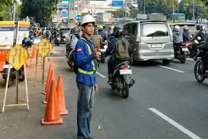 PAM Jaya memastikan pekerjaan perbaikan kebocoran pipa distribusi di Jalan TB Simatupang telah tuntas. (Sumber: beritajakarta.id | Foto: beritajakarta.id)