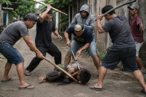 Kasus pengeroyokan maut terhadap seorang terduga pencuri ayam berinisial KD di Tabanan, Bali, kini memasuki babak baru. (Sumber: Generate by AI | Foto: Generate by AI)