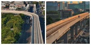Jalur LRT Jakarta Fase1B (Sumber: Instagram @mainkejakarta)
