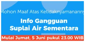 Distribusi Air PAM Jaya Alami Gangguan Sementara Mulai Malam Ini (Sumber: Instagram @dkijakarta)
