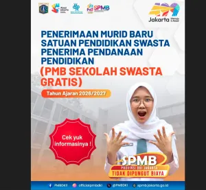 Informasi seputar pendaftaran sekolah swasta gratis Pemprov DKI Jakarta, ketentuan, alur dan cara daftar tahun ajaran 2026/2027. (Sumber: Instagram @disdikdki | Foto: Instagram @disdikdki)