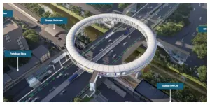 Desain Dukuh Atas Pedestrian Deck (Sumber: Dok MRT Jakarta)