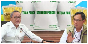 Menko Bidang Pangan Zulkifli Hasan dan Direktur Utama Perum BULOG Letjen TNI (Purn) Dr. Ahmad Rizal Ramdhani S.Sos, SH, M.Han. (Sumber: Instagram @perum.bulog)