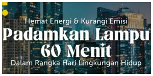 Pemprov DKI Jakarta Ajak Warga Padamkan Lampu Selama 1 Jam Sabtu 13 Juni 2026 (Sumber: Instagram @dkijakarta)
