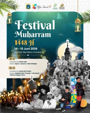 Pemerintah Provinsi (Pemprov) DKI Jakarta resmi mengumumkan akan menggelar Festival Muharram Jakarta 2026 pada pertengahan Juni ini. (Sumber: Beritajakarta.id | Foto: Beritajakarta.id)