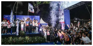 Gubernur DKI Jakarta, Pramono Anung melakukan flag off BTN Jakarta International Marathon 2026 (Sumber: beritajakarta.id)