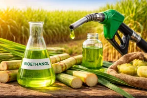 Ilustrasi Bioetanol. (Sumber: Chat GPT)