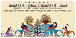 Gelar Gebyar Harmoni Budaya Jakarta Kolaborasi Wayang Kulit Betawi dan Wayang Kulit Jawa (Sumber: Instagram @mrtjkt)