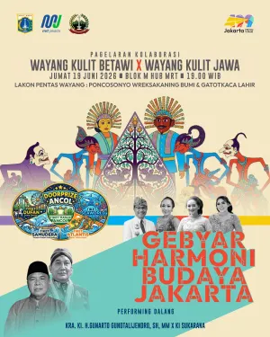 Acara ini akan menghadirkan kolaborasi unik antara pertunjukan Wayang Kulit Betawi dan Wayang Kulit Jawa. (Sumber: x @MRTjakarta | Foto: x @MRTJakarta)