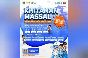 Meriahkan HUT ke-499 DKI Jakarta, PAM JAYA hadirkan program Khitanan Massal Gratis bagi 2.000 anak di DKI Jakarta. (Sumber: beritajakarta.id | Foto: beritajakarta.id)