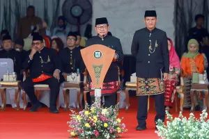 Gubernur DKI Jakarta Pramono Anung di HUT ke-499 DKI Jakarta pada Senin, 22 Juni 2026. (Sumber: beritajakarta.id | Foto: beritajakarta.id)