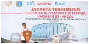 Gubernur DKI Jakarta Pramono Anung Meresmikan Pengoperasian Stasiun JIS, Senin (22/6) (Sumber: beritajakarta.id)