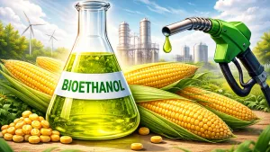 Ilustrasi Bioetanol dari Jagung (Sumber: Chat GPT)