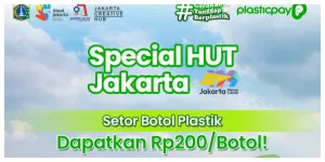 Setor Botol Plastik Bisa Dapat Rp200 per Botol (Sumber: Instagram @jakartacreativehub)