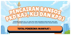 Pencairan Bansos PKD KAJ, KLJ, dan KPDJ Bulan Juni 2026 Resmi Cair Bertahap (Sumber: Instagram @dinsosdkijakarta)