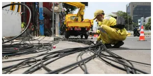 Pemprov DKI Mulai Tata Jaringan Kabel Bawah Tanah (Sumber: beritajakarta.id)
