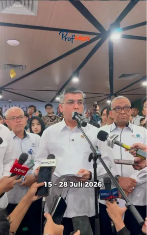 Menteri Ketenagakerjaan (Menaker) Yassierli mengungkapkan bahwa pendaftaran bagi calon peserta magang ini akan dibuka secara serentak mulai 15 Juli 2026. (Sumber: Instagram @yassierli | Foto: Instagram @yassierli)