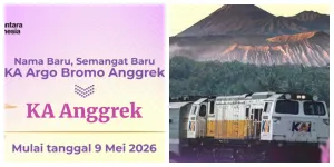 KA Argo Bromo Anggrek Putuskan Ganti Nama jadi KA Anggrek (Sumber: Instagram @kai121_)