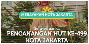 Pemprov Gelar Rangkaian Acara 'Pencanangan HUT ke 499 Kota Jakarta' (Sumber: Instagram @dkijakarta)