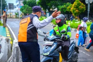 Rekayasa Lalu Lintas peresmian CFD Jalan HR Rasuna Said, Setiabudi, Jakarta Selatan sebagai lokasi pencanangan pada 9-10 Mei 2026. (Sumber: Beritajakarta.id | Foto: Beritajakarta.id)