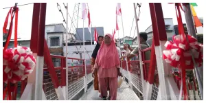Jembatan Penghubung Sunter dan Pademangan Timur (Sumber: beritajakarta.id)