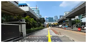 Kawasan Rasuna Said yang Dijadikan Lokasi CFD (Sumber: beritajakarta.id)