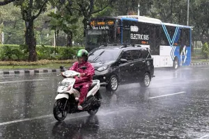 Informasi prediksi cuaca untuk wilayah DKI Jakarta pada Senin, 11 Mei 2026 dari Badan Meteorologi, Klimatologi, dan Geofisika (BMKG). (Sumber: Beritajakarta.id | Foto: Beritajakarta.id)