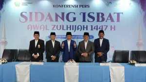 Pemerintah melalui Sidang Isbat Kemenag menetapkan 1 Zulhijjah 1447 H jatuh pada 18 Mei 2026, sehingga Hari Raya Iduladha berlangsung pada Rabu, 27 Mei 2026.