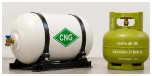 Ilustrasi. CNG Disebut Sebagai Pengganti LPG 3Kg (Sumber: Generative AI)