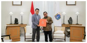 Gubernur DKI Jakarta Pramono Anung bersama Duta Besar Republik Korea Selatan untuk Indonesia, Mr. Yoon Soon-gu. (Sumber: Instagram @pramonoanungw)