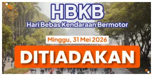 HBKB Minggu 31 Mei 2026 Ditiadakan (Sumber: Instagram @dishubdkijakarta)