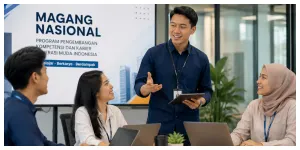 Ilustrasi. Program Magang Nasional (Sumber: Generative AI)