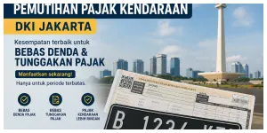 Ilustrasi. Pemutihan Pajak Kendaraan (Sumber: Generative AI)