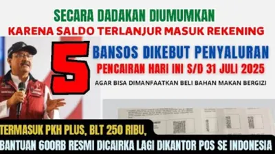 Gerak Cepat! Inilah Jenis Bansos Selain PKH Serta BPNT yang Terus Disalurkan hingga Akhir Bulan Juli