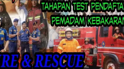 Ilustrasi. Tes untuk jadi petugas pemadam kebakaran atau damkar.