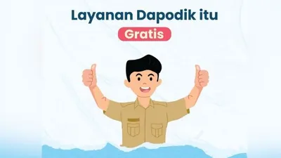 Layanan Dapodik sepenuhnya gratis.