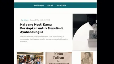 Ingin Berbagi Cerita Soal Bandung Raya? Kamu Bisa Kirim Tulisanmu di AYO NETIZEN, Cek Ketentuan di Sini Ya...