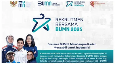 Pendaftaran Rekrutmen Bersama BUMN 2025 Sudah Dibuka, Ada Lowongan Untuk Lulusan SMA/ SMK hingga S2, Cek Link dan Cara Daftarnya di Sini