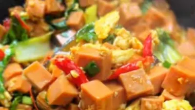 Resep Tumis Luncheon Ayam Pedas Manis