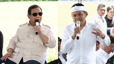 Prabowo Subianto dan Dedy Mulyadi 