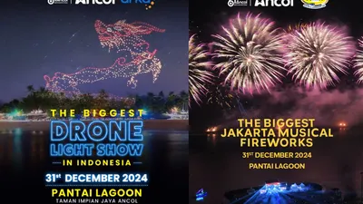 Ancol siap menyambut Tahun Baru 2025 dengan acara spektakuler seperti Drone Light Show dan konser artis papan atas.