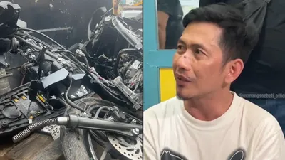 Kabarnya para penumpang mobil tersebut baru saja pulang dari tempat hiburan malam untuk merayakan malam tahun baru.