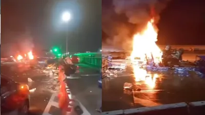 Kecelakaan Maut di Gerbang Tol Ciawi, Diduga Karena Truk Muatan Galon Alami Rem Blong