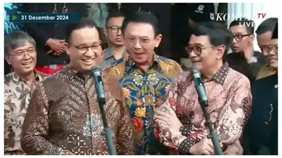 Terlihat Rekat Kaya Perangko di Surat, Ternyata ini Isi Percakapan Anies dan Ahok Saat Hadiri Perayaan Malam Tahun Baru